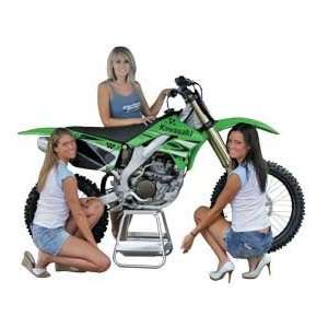  Polished Aluminum MX Motocross Dirt Bike Lift & Stand with 