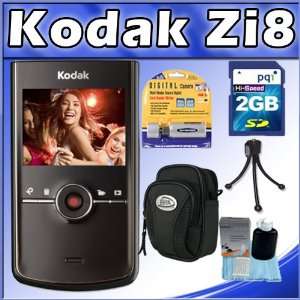  Zi8 HD Quality 1080p Pocket Video Camera w/ HDMI (Black) + 2GB SD 