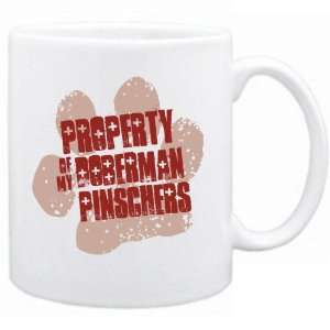  New  Property Of My Doberman Pinschers  Mug Dog