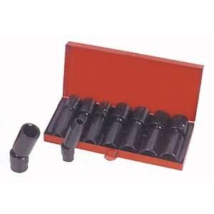   ME6440 B 3/8 Inch Swivel Impact Socket Set Metric Deep Air 8 Pc