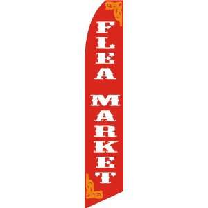 Flea Market Red Swooper Feather Flag