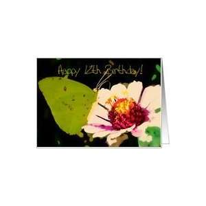  Happy Birthday Flowers & Butterfly Card Health & Personal 