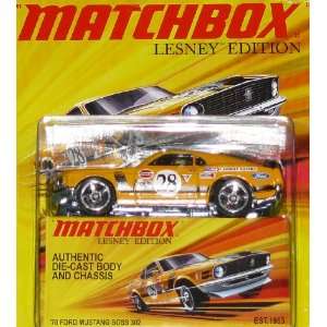   Matchbox Lesney Edition 70 Ford Mustang Boss 302 Yellow Toys & Games