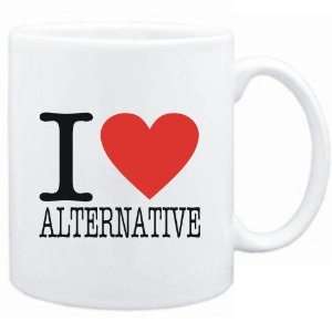  Mug White  I LOVE Alternative  Music