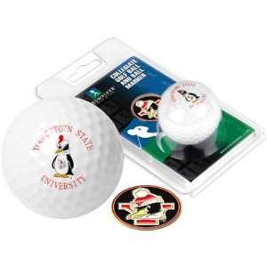 Youngstown State Penguins YSU NCAA Collegiate Logo Golf Ball & Ball 