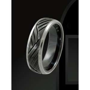  Rising Time TCR 3094 sz 10 Tungsten Ceramic Band Size  10 