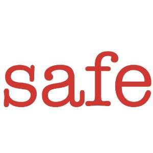  safe Giant Word Wall Sticker