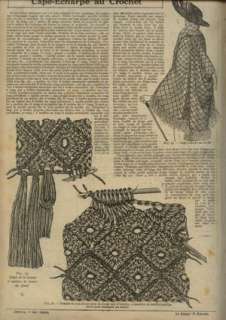 RARE LOT 1922 clothing CROCHET PATTERNS  