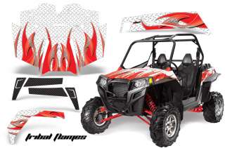   GRAPHICS KIT 2011 POLARIS RANGER RZR900 900XP 900 RED FLAME  