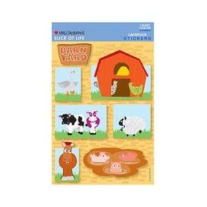  Barnyard Animals Farm Cardstock Scrapbook Stickers Toys 