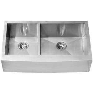   Apron Front Farmhouse Kitchen Sink 15 Gauge Farm Sink 