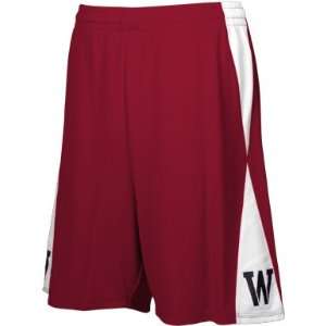 Intensity Diamond Youth Mesh Basketball Shorts CARDINAL/WHITE (SHORT 