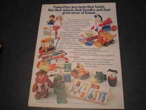 1977 Fisher Price Mag Ad My Friend Mandy Rocking Horse  