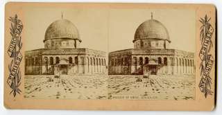 Mosque of Omar, Jerusalem, Vintage Stereoview  
