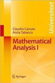 Mathematical Analysis I, (8847008751), Claudio G Canuto, Textbooks 