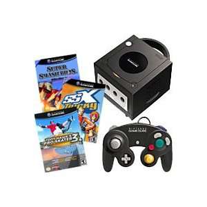 Black GameCube Bundle w/ Controller & 3 Games Electronics