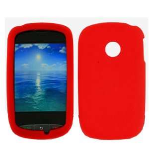  iFase Brand LG 800G Cell Phone Solid Red Silicon Skin Case 
