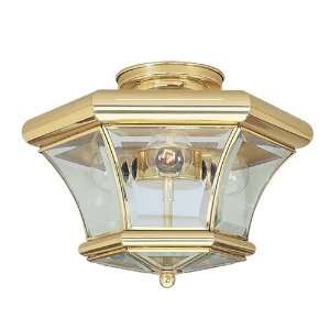  Livex 4083 02 Beacon Hill Ceiling Mount Polished Brass 
