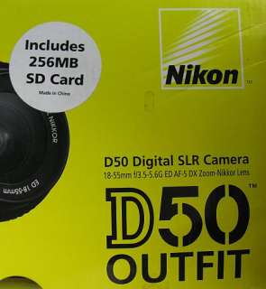 Nikon D50 6.1 Megapixel Digital SLR Camera Boxed AS IS  