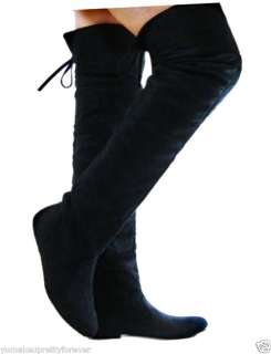 Suede Slouchy Thigh High Women Boots Women Shoes Size  