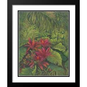 Linda Amundsen Framed and Double Matted Art 31x37 Tropical Foliage I