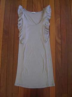 KOOKAI fine wool knit frill shoulder dress sz6 8 AS NEW  