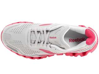 Reebok Womens Zig Flow Running Shoes Suede Steel Heroine Pink White 