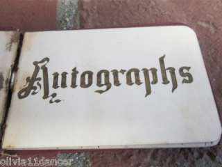 Victorian album scrap autographs 1800s books Die cut antique 