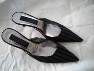 CHRISTIAN LACROIX Mule Pump High Heel Shoe 8 1/2 Black  