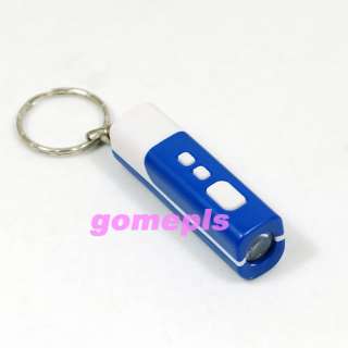 Blue Mini LCD Projector Projection Time Clock Keychain  