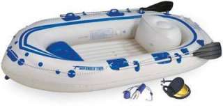  Eagle SE8 9ft 7 Inflatable Motormount Boat Including Oars Pump + Seats
