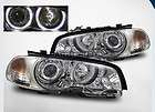   FOG LAMPS+ 99 01 BMW E46 3 SERIES 2DR COUPE HALO PROJECTOR HEADLIGHTS
