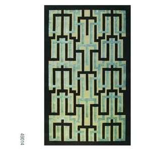   Riverside Tufted 49014 Cream/teal 5 X 8 Area Rug