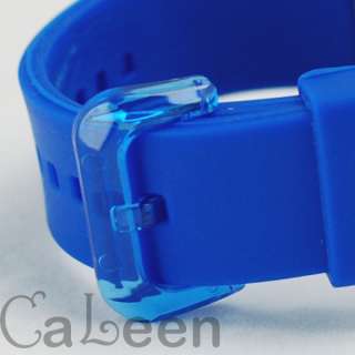 100PC Free EMS Silicone Sprots Unisex Watch 7 Color  