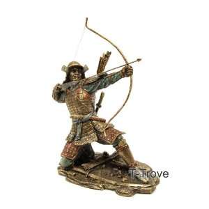    Cold Cast Bronze Samurai Yayoi Statue Figurine
