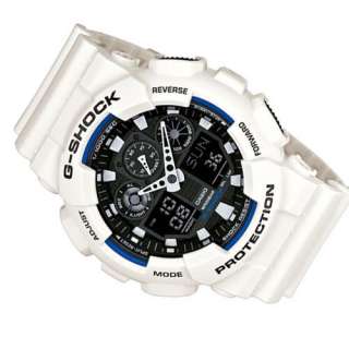 Casio X Large GA100B 7A White G Shock l Military Velocity Watch  