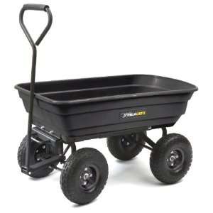   Carts 600 Pound Capacity Poly Dump Cart, Black Patio, Lawn & Garden