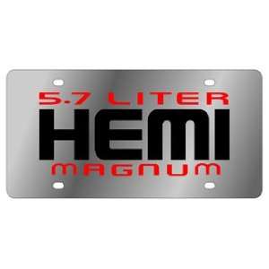  5.7 Liter HEMI Magnum License Plate Automotive