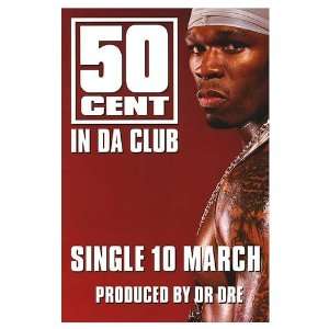  50 cent Music Poster, 18.5 x 28