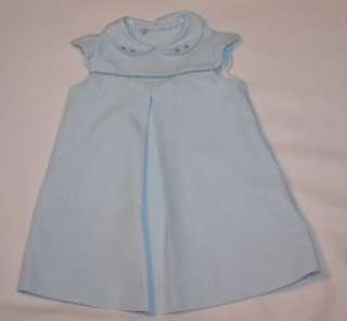 ZARA BABY Girls Blue Pique Dress Easter 6 9 M 69 74  