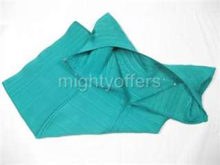 Turquoise Sexy Party Bodycon Bandage Dress XXS XS S M L  