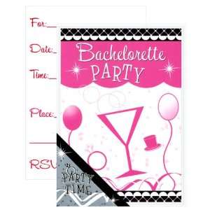 Bachelorette Party Time Invitations