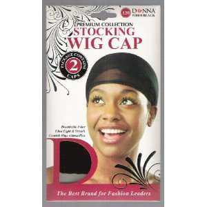  Donna Premium Collection Stocking Wig Cap #120 2 Caps Per 