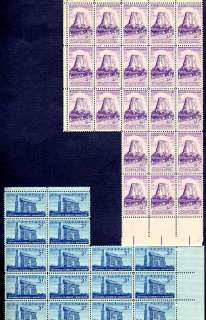   1956 US Unused MNH Stamp Lot Scott 1017 1085 FV over $35 CV over $260