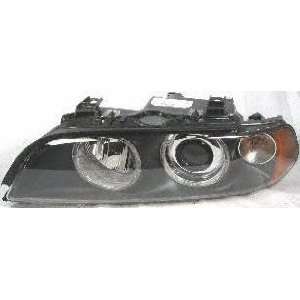 01 03 BMW 525I 525 i HEADLIGHT LH (DRIVER SIDE), HALOGEN, WITH WHITE 
