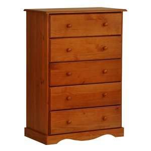  FY Lifestyle FYP 53106 Five Drawer Wooden Chest Dresser 