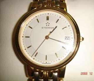 ETERNA 18K GOLD PLATED & SS WATCH (( NEW ))  