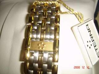 ETERNA 18K GOLD PLATED & SS WATCH (( NEW ))  