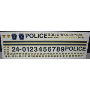  Pursuit 1/24 25 Chester, PA Police Decals
