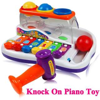 New Baby Kid Child Knock On Piano Xylophone Ball Hammer Fun 